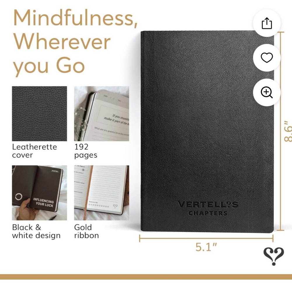 NEW!| Vertillis|Self-Care Gratitude Journal Inspirational•Reflection•Mindfulness - Picture 4 of 16